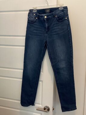 Chico's Dark Blue Straight-Leg Jeans